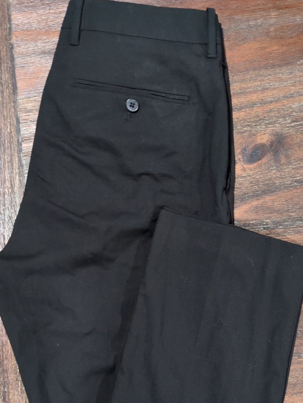 Kenneth Cole Men's Black Flat-Front Dress Pants 30x30